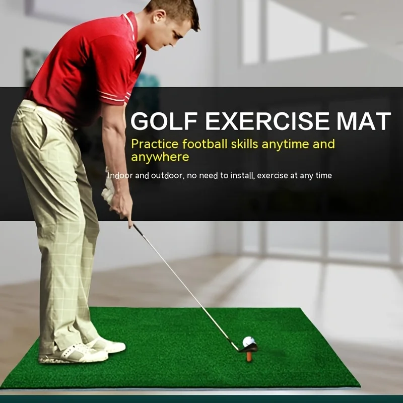 PGM Portable Golf Practice Mat with Rubber Tee – 30 × 60 cm